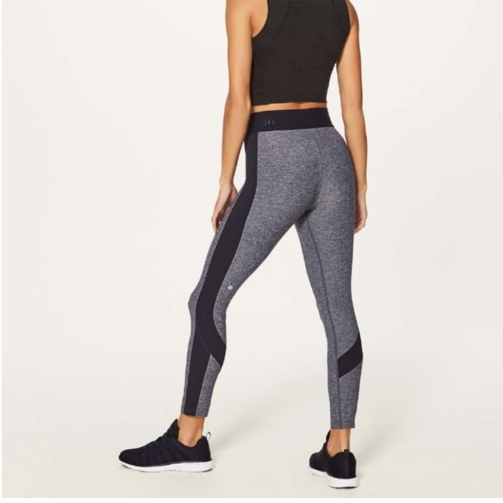 LULULEMON Box It Out Tight Black Heathered/Black Size 4 *See description* - Picture 2 of 8